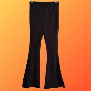 Women's Black Flared Stretch Pants Size S